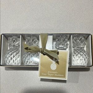 Pineapple Tiny Taper Holders Willams Sonoma